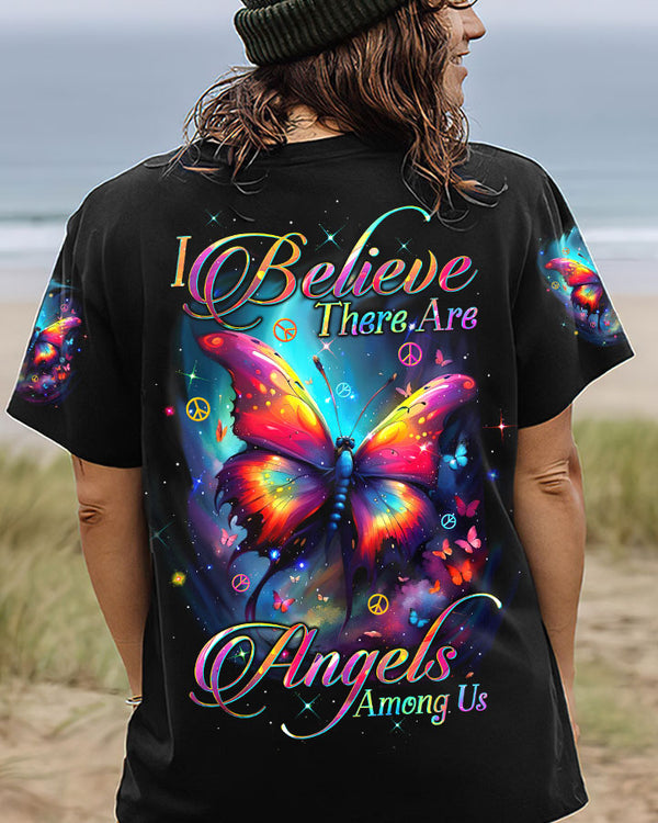 I BELIEVE THERE ARE ANGELS AMONG US BUTTERFLY ALL OVER PRINT - TLTW1602241