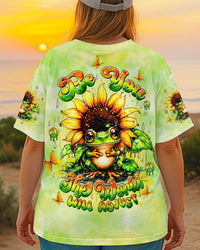 BE YOU THE WORLD WILL ADJUST FROG  ALL OVER PRINT - TLTW1906251