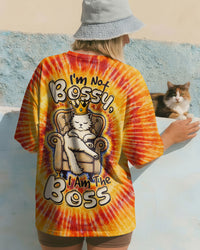 I'M NOT BOSSY QUEEN CAT SWIRL ALL OVER PRINT - TLTW2101261
