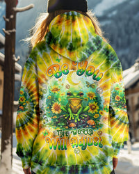 BE YOU THE WORLD WILL ADJUST FROG TIE DYE  ALL OVER PRINT  - TLTW0601252