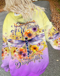 A WOMAN WHO LOVES DRAGONFLIES ALL OVER PRINT - TLNT271233