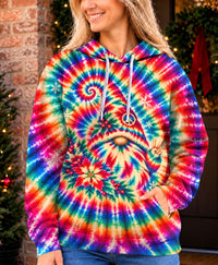 CHRISTMAS GNOME PSYCHEDELIC BURST ALL OVER PRINT - YHHN1610261