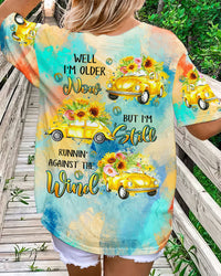 RUNNING AGAINST THE WIND SUNFLOWERS ALL OVER PRINT - TLTR1509232