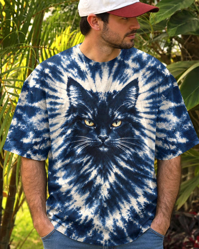 INDIGO WILDCAT BURST ALL OVER PRINT - YHHN1510261