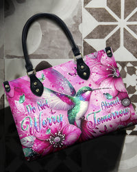 DO NOT WORRY ABOUT TOMORROW LEATHER HANDBAG - YHHN0506244