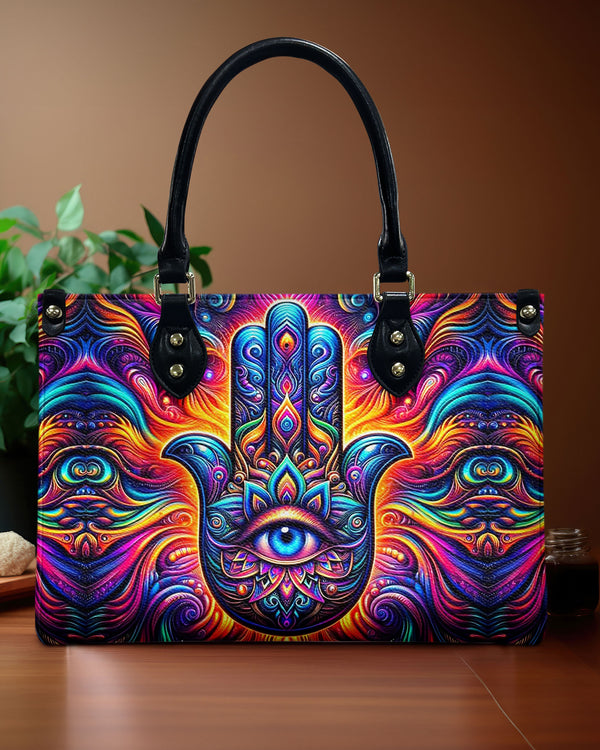 MYSTICAL MANDALA LEATHER HANDBAG - YHHN0412245