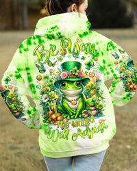 BE YOU THE WORLD WILL ADJUST FROG PATRICK'S DAY ALL OVER PRINT - TLTR0601232