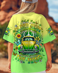 RUNNING AGAINST THE WIND CAR FLOWER ALL OVER PRINT  - TLNT0904255