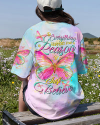 JUST BELIEVE BUTTERFLY ALL OVER PRINT - TLTR1408232