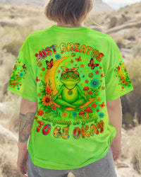 JUST BREATHE FROG ALL OVER PRINT - TLTR2904254