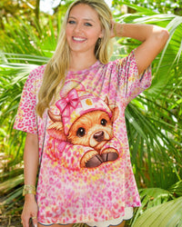 HIGHLAND COW LEOPARD PINK SWIRL  ALL OVER PRINT - TLNT2303262