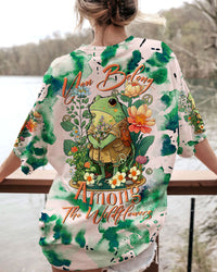 YOU BELONG AMONG THE WILDFLOWERS FROG ALL OVER PRINT - TLTR3008232