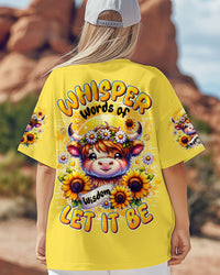 WHISPER WORDS OF WISDOM LET IT BE COW ALL OVER PRINT  - TLTR1707254