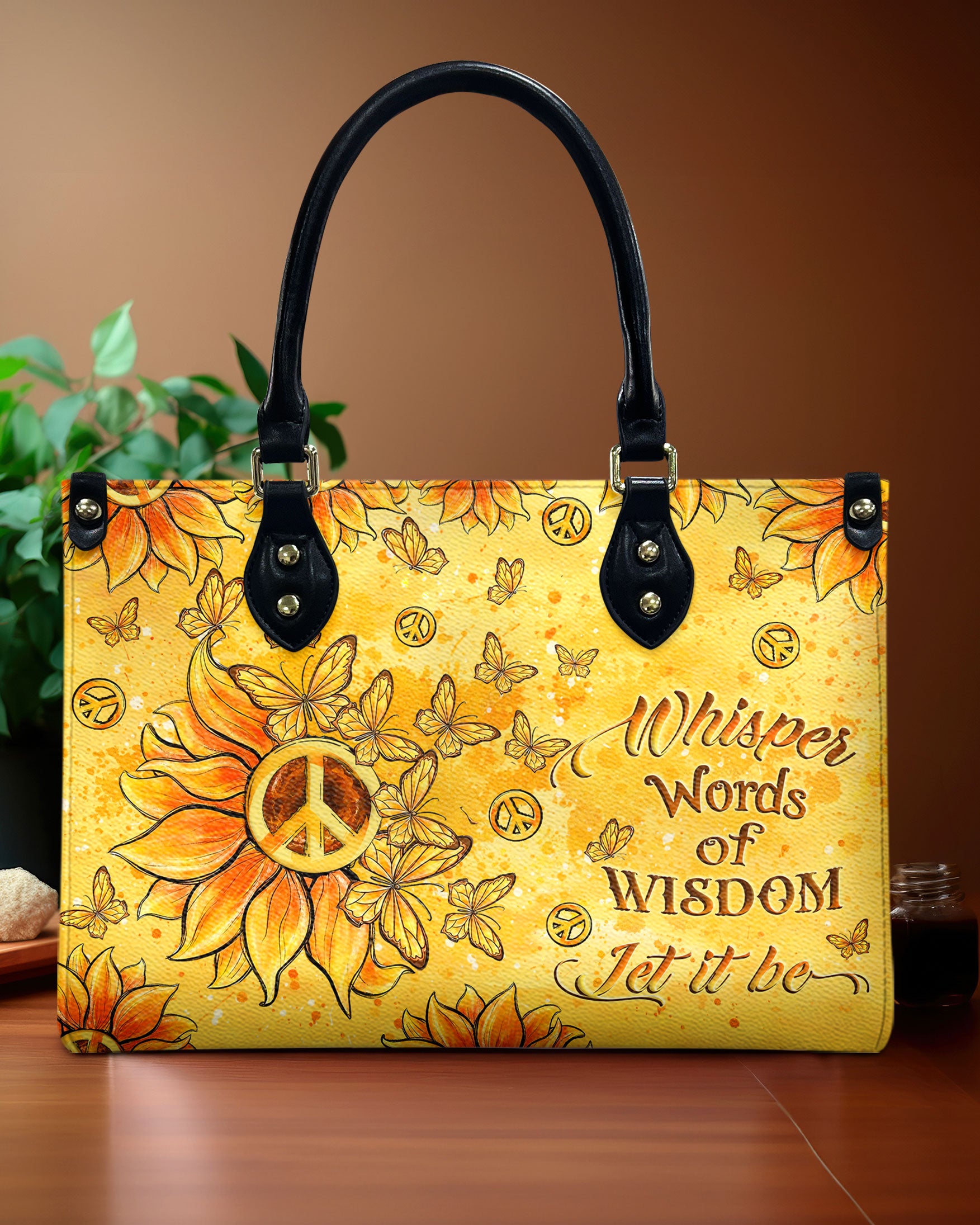 WHISPER WORDS OF WISDOM LEATHER HANDBAG - YHLT1308242