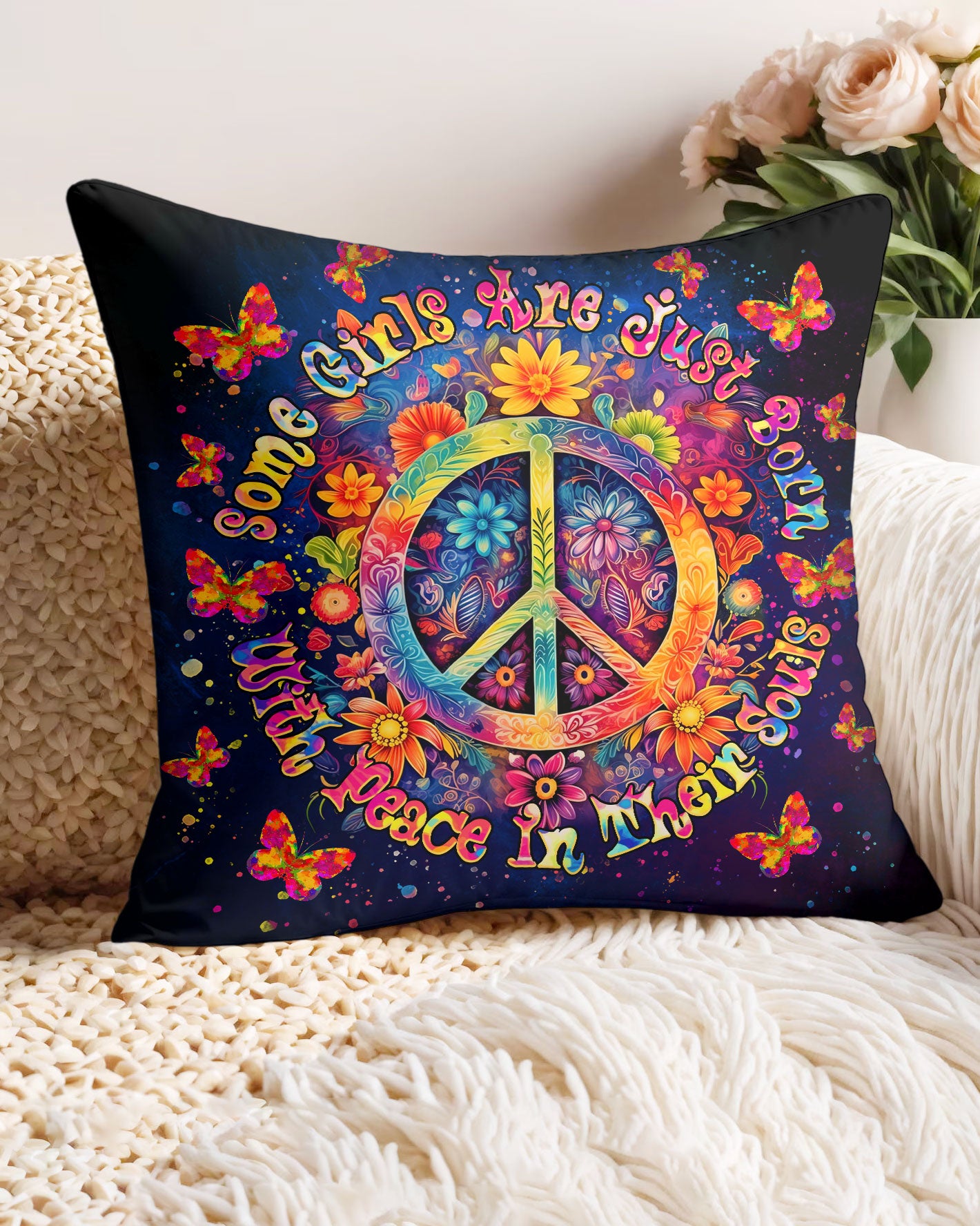 PERSONALIZED PEACE IN THEIR SOULS PILLOW - TLTR0301254