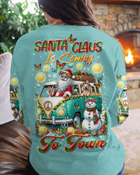 SANTA CLAUS IS COMING CHRISTMAS ALL OVER PRINT - TLTR2710234