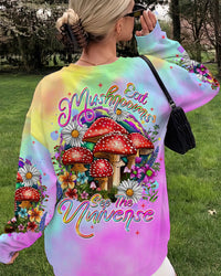EAT MUSHROOMS SEE THE UNIVERSE ALL OVER PRINT - TLNT0410231