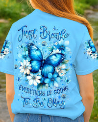 JUST BREATHE BUTTERFLY ALL OVER PRINT - YHLT1909251