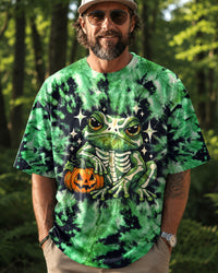 SKELETON FROG HALLOWEEN BURST ALL OVER PRINT   - TLHN1009265