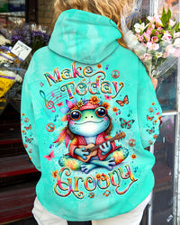 MAKE TODAY GROOVY FROG ALL OVER PRINT - YHLT2409253