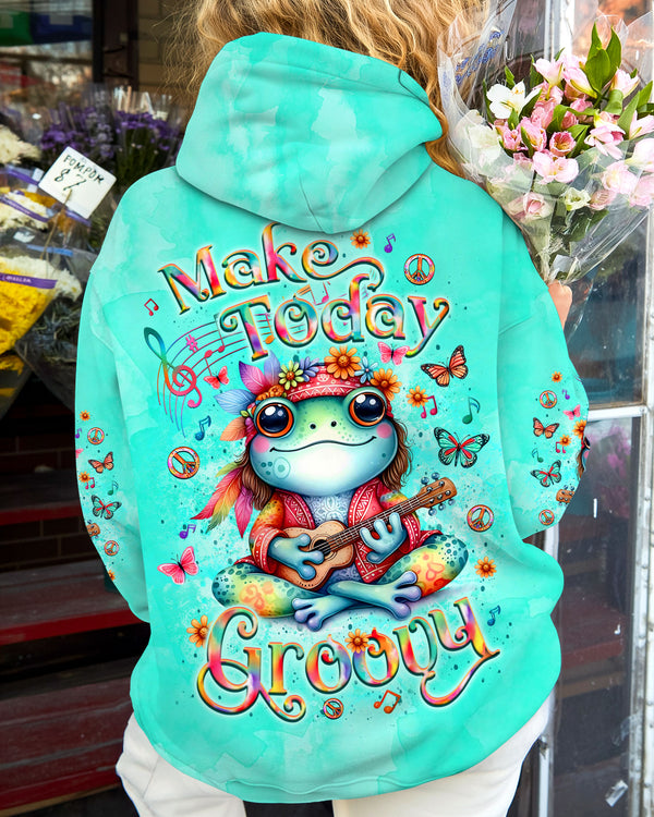 MAKE TODAY GROOVY FROG ALL OVER PRINT - YHLT2409253