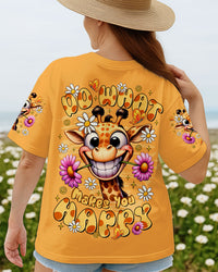 DO WHAT MAKES YOU HAPPY GIRAFFE ALL OVER PRINT  - TLTR2008251