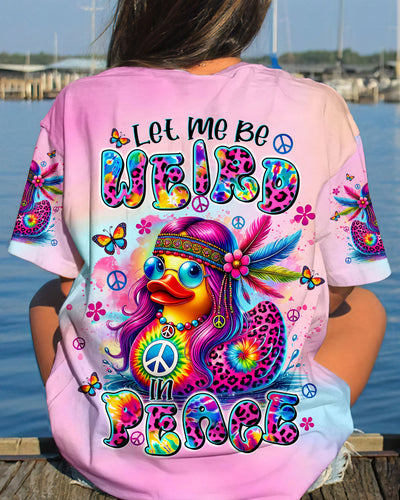LET ME BE WEIRD IN PEACE DUCK ALL OVER PRINT - TLTR0409244
