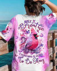 JUST BREATHE CARDINAL ALL OVER PRINT - TLTW2507241