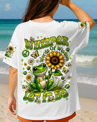 WHISPER WORDS OF WISDOM LET IT BE FROG ALL OVER PRINT  - TLNT0107253