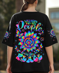 IMAGINE ALL THE PEOPLE LIVING LIFE IN PEACE TIE DYE ALL OVER PRINT  - TLNT2205253