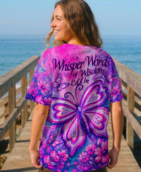 WHISPER WORDS OF WISDOM LET IT BE BUTTERFLY ALL OVER PRINT - TLHN2304261