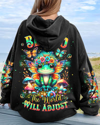 BE YOU THE WORLD WILL ADJUST FROG ALL OVER PRINT - TLNT3101241