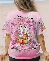 IN OCTOBER WE WEAR PINK BOO BREAST CANCER AWARENESS ALL OVER PRINT - TLTR1408253
