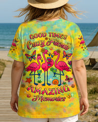 GOOD TIMES CRAZY FRIEND FLAMINGO ALL OVER PRINT - YHLT2506251