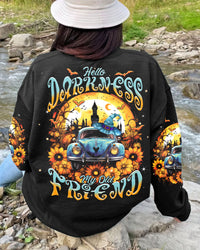 HELLO DARKNESS MY OLD FRIEND HALLOWEEN ALL OVER PRINT - TLNT1408234