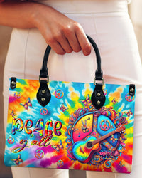 PEACE Y' ALL TIE DYE LEATHER HANDBAG - TLTR0507245