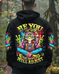 BE YOU THE WORLD WILL ADJUST FROG ALL OVER PRINT  - TLNT0601254