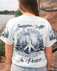 IMAGINE ALL THE PEOPLE LIVING LIFE IN PEACE CHRISTMAS ALL OVER PRINT - YHLN1309233
