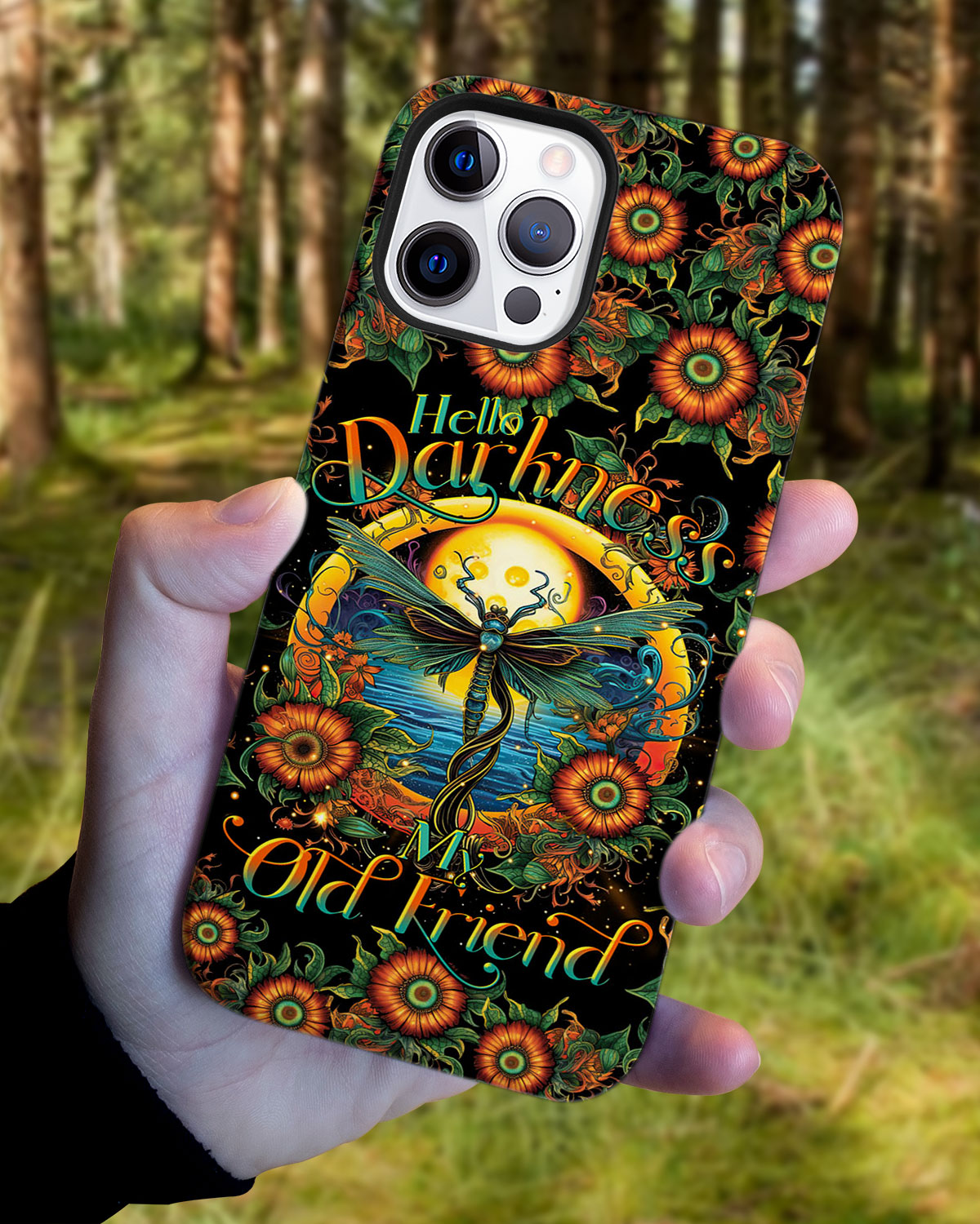 HELLO DARKNESS MY OLD FRIEND DRAGONFLY PHONE CASE - TLTR1007237