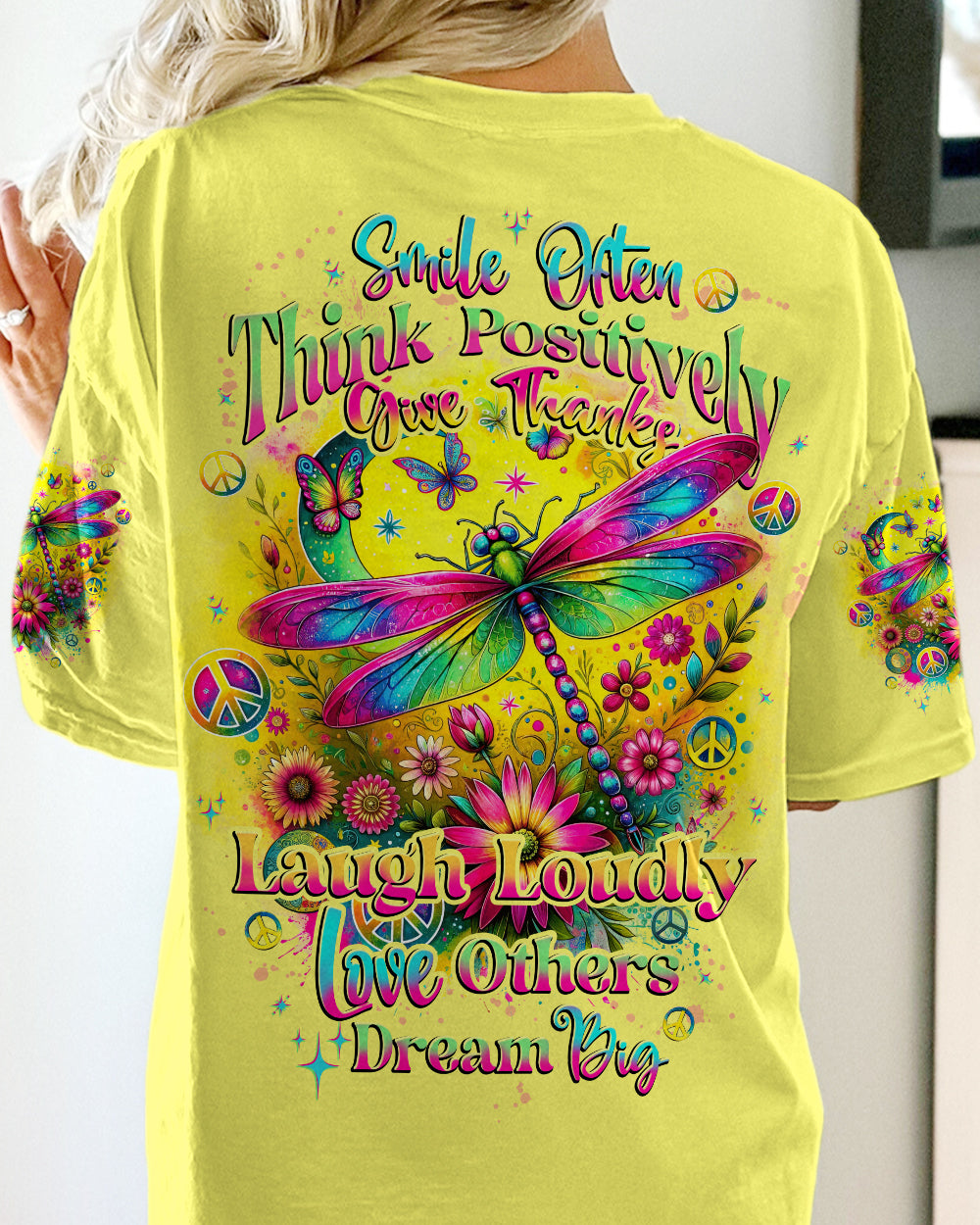 INSPIRATIONAL DRAGONFLY ALL OVER PRINT - TYTD1612232