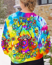 BE YOU THE WORLD WILL ADJUST GNOME TIE DYE ALL OVER PRINT - TLTR2602242
