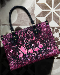 LET'S GO GIRLS FLAMINGO LEATHER HANDBAG - YHLN2905244