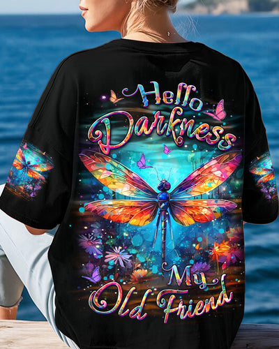 HELLO DARKNESS MY OLD FRIEND DRAGONFLY ALL OVER PRINT - YHDU3008242