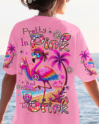 PRETTY IN PINK FLAMINGO ALL OVER PRINT - TLTR0207243