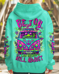 BE YOU THE WORLD WILL ADJUST FROG BUS ALL OVER PRINT  - TLTR1911244