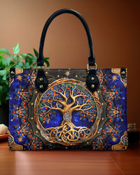 TREE OF LIFE LEATHER HANDBAG - YHLT1106241