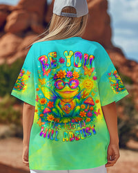 BE YOU THE WORLD WILL ADJUST FROG ALL OVER PRINT  - TLTR1004252