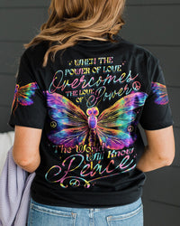 THE WORLD WILL KNOW PEACE DRAGONFLY ALL OVER PRINT - TYTD0307231