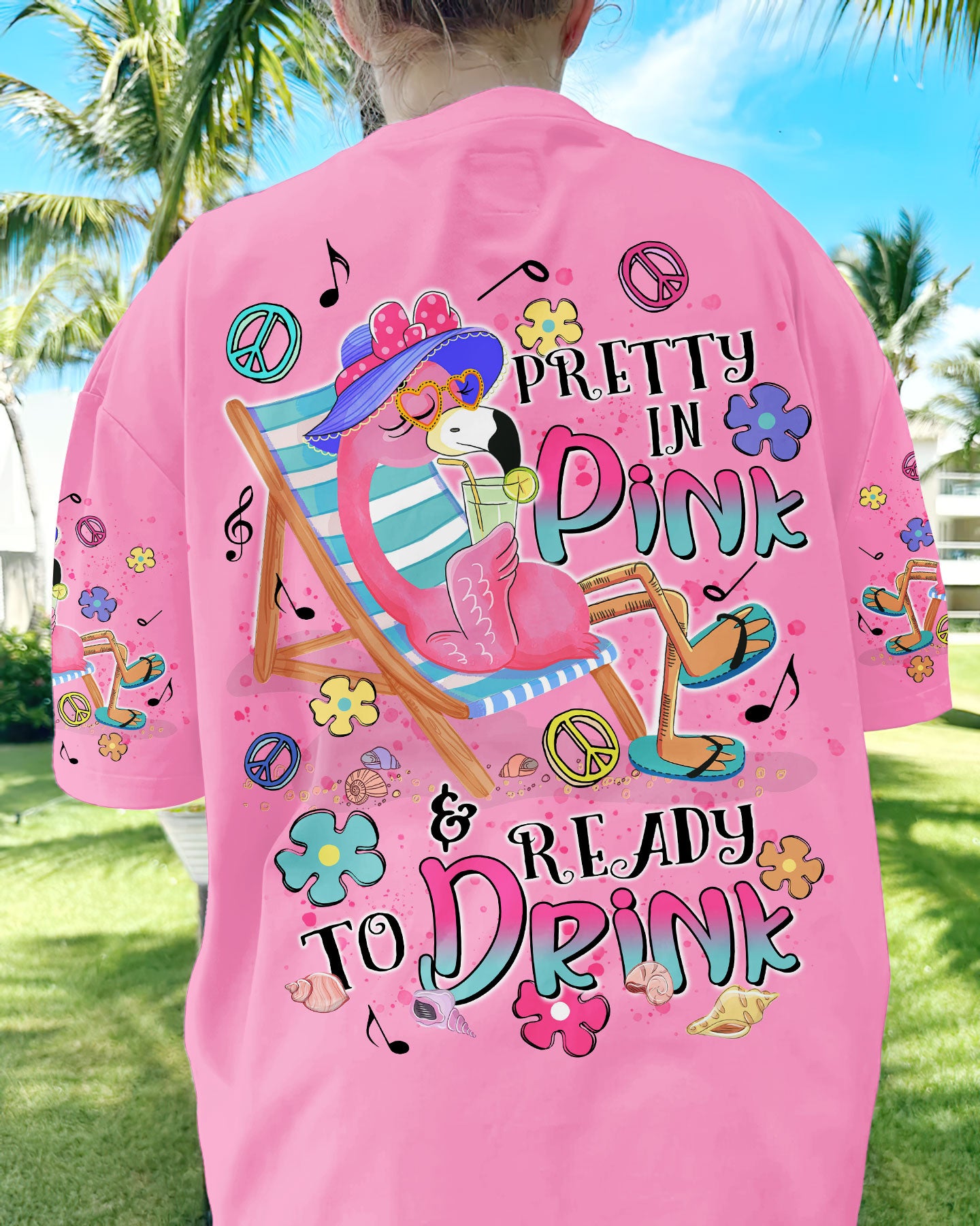 PRETTY IN PINK FLAMINGO ALL OVER PRINT - TLTR1106244