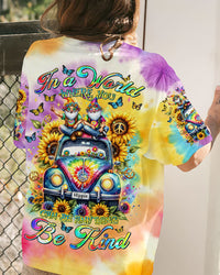BE KIND CAR TIE DYE ALL OVER PRINT - TLTR0102242